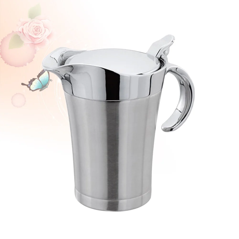 Oil Dispenser Bottle Vinegar Olive Container Stainless Steel Gravy Boat Sauce Pot Bottles Kitchencruet Pourer Cooking Lid
Oil Dispenser Bottle Vinegar Olive Container Stainless Steel Gravy Boat Sauce Pot Bottles Kitchencruet Pourer Cooking Lid