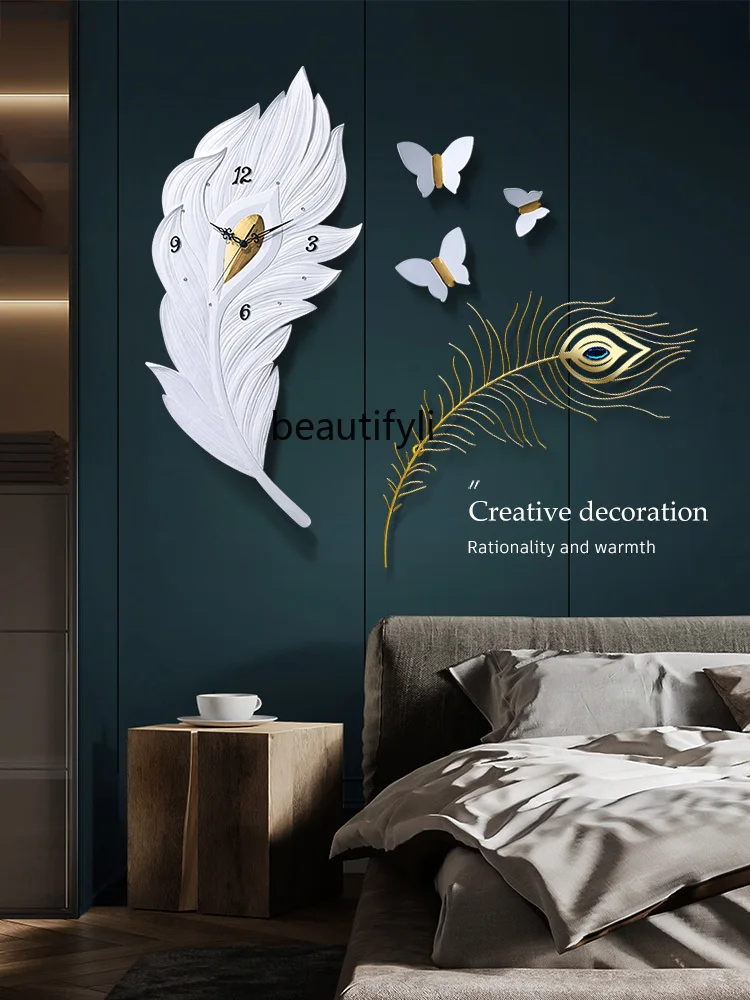zqLiving Room Modern Decorative Clock Home Mute Fashion Wall Clock Personality Creative and Slightly Luxury Wall Clock
zqLiving Room Modern Decorative Clock Home Mute Fashion Wall Clock Personality Creative and Slightly Luxury Wall Clock