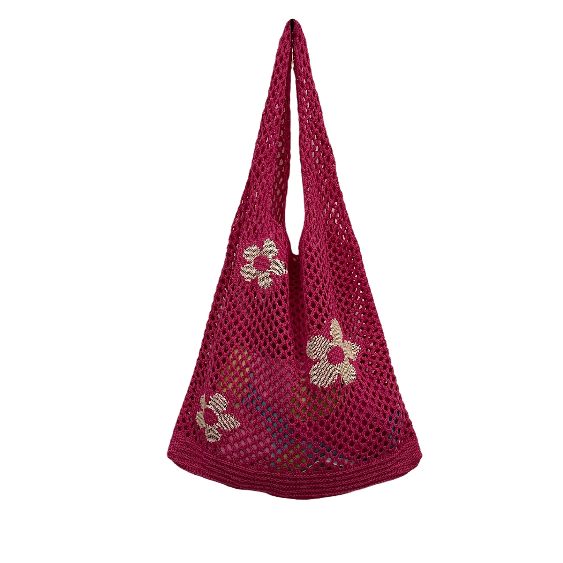 2022 Women's Bag Retro Knitted Mesh Hollow One-shoulder Trendy Japanese and Korean Flower Bag Large Capacity
2022 Women's Bag Retro Knitted Mesh Hollow One-shoulder Trendy Japanese and Korean Flower Bag Large Capacity