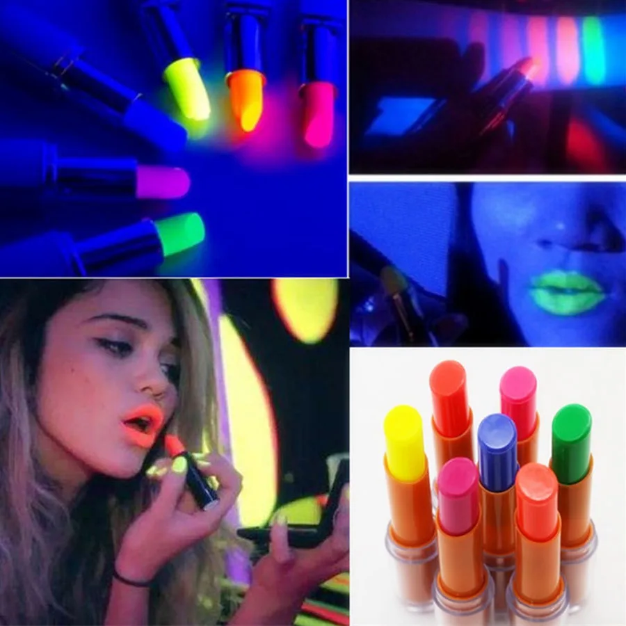 Luminous Glow Lipstick Lip Stick Fluorescence In Dark Nightclubs Hen Party Makeup Rave Led Neon Party Halloween Christmas Gift
Luminous Glow Lipstick Lip Stick Fluorescence In Dark Nightclubs Hen Party Makeup Rave Led Neon Party Halloween Christmas Gift