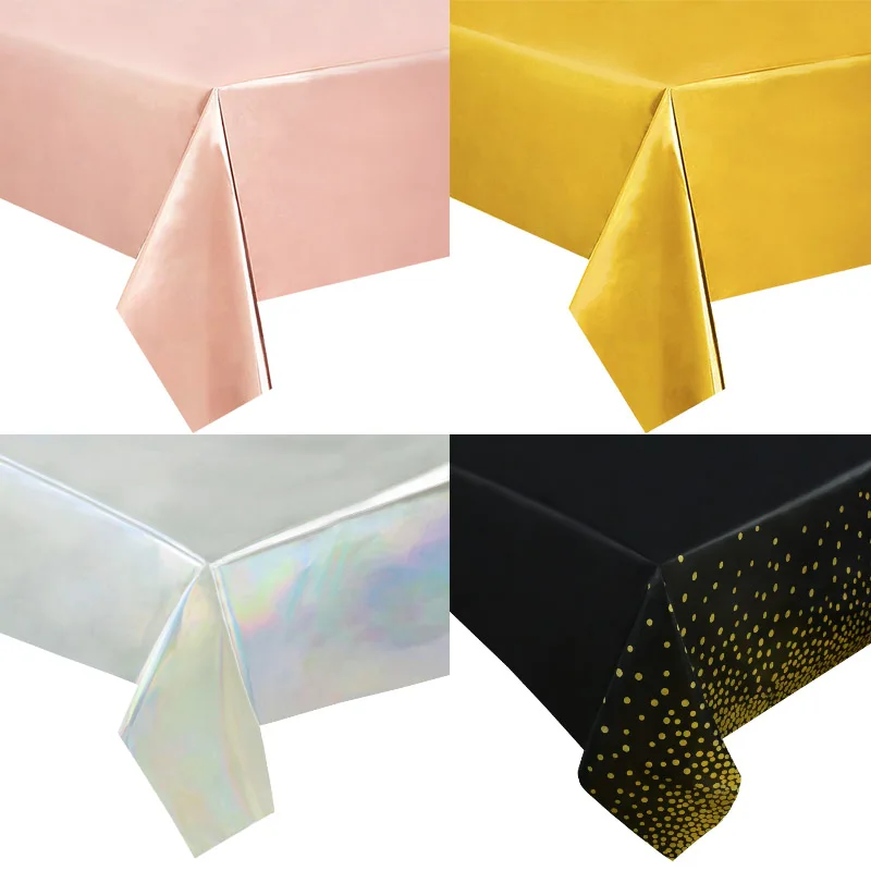274*137cm Rose Gold Disposable Tablecloth Plastic Dot Table Cloth Cover Kids Adult Birthday Party Decoration Wedding Baby Shower
274*137cm Rose Gold Disposable Tablecloth Plastic Dot Table Cloth Cover Kids Adult Birthday Party Decoration Wedding Baby Shower