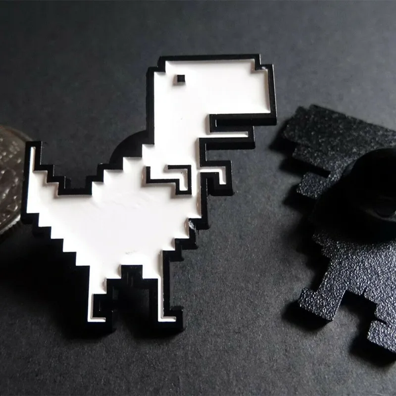 Funny White Pixel Dinosaur Enamel Brooch Metal Badge Lapel Pin Jacket Jeans Fashion Jewelry Accessories Gift
Funny White Pixel Dinosaur Enamel Brooch Metal Badge Lapel Pin Jacket Jeans Fashion Jewelry Accessories Gift