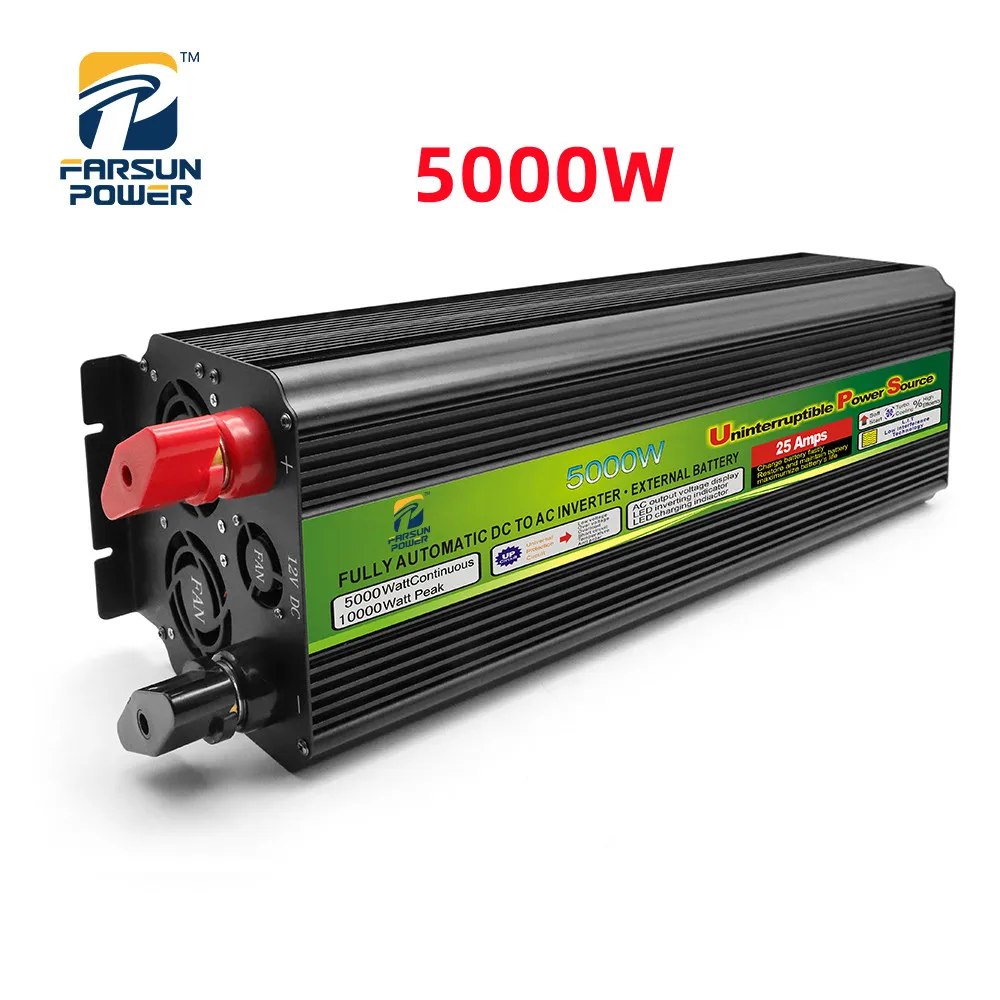 10KW Power Inverter UPS Modified Sine Wave 12V 24V DC Auto To AC 220V For Truck Outdoor Off Grid PV System 5KW Inverters
10KW Power Inverter UPS Modified Sine Wave 12V 24V DC Auto To AC 220V For Truck Outdoor Off Grid PV System 5KW Inverters