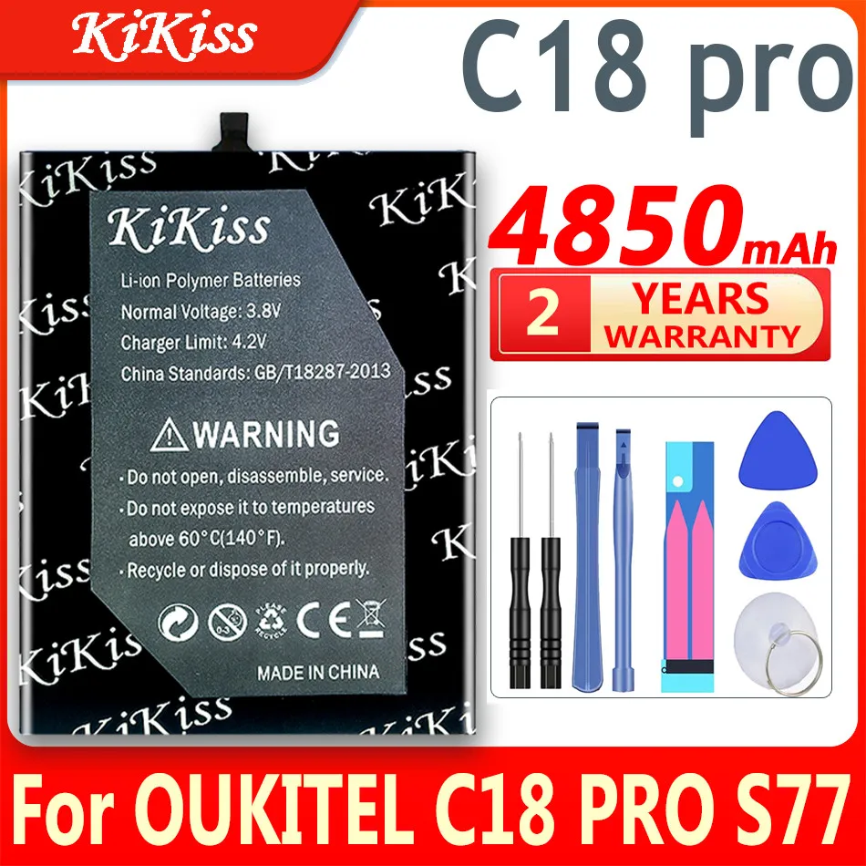 

4850mAh KiKiss Battery for OUKITEL C18 pro C18pro S77 High Capacity Batteries