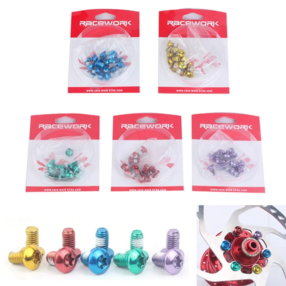 12pcs/pack T25 M5x10mm Screws MTB Road Bike Bicycle Stainless Disc Brake Rotor Bolts Fixing Screws Colorful Stainless Steel
12pcs/pack T25 M5x10mm Screws MTB Road Bike Bicycle Stainless Disc Brake Rotor Bolts Fixing Screws Colorful Stainless Steel