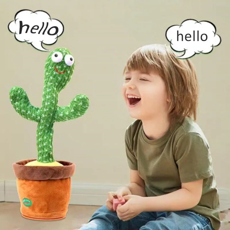 Dancing Cactus Lovely Talking Toy Repeat Doll Kawaii Silicon Cactus Toy Children Education Toy Gift For Kids
Dancing Cactus Lovely Talking Toy Repeat Doll Kawaii Silicon Cactus Toy Children Education Toy Gift For Kids
