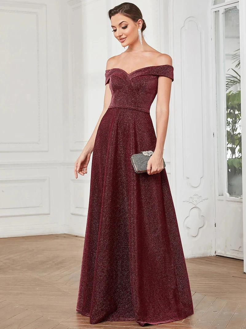 Elegant Evening Dresses Sleeveless Off the Shoulder A-LINE Floor-Length Sequin Gown 2022 Ever Pretty of Simple Prom Women Dresss
Elegant Evening Dresses Sleeveless Off the Shoulder A-LINE Floor-Length Sequin Gown 2022 Ever Pretty of Simple Prom Women Dresss