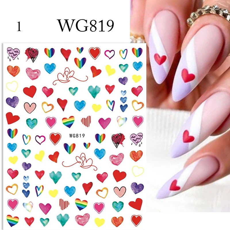 1PCS 520 Valentine's Day Nail Stickers Heart Love Self-Adhesive Slider Letters Nail Art Decorations 3d Nail Slider
1PCS 520 Valentine's Day Nail Stickers Heart Love Self-Adhesive Slider Letters Nail Art Decorations 3d Nail Slider