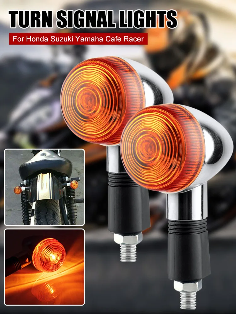 2PCS Motorcycle Turn Signal Bullet Front Turning Lamp Amber Blinker Indicator for Suzuki Bandit 250 400 74A/75A/77A Yamaha XV250
2PCS Motorcycle Turn Signal Bullet Front Turning Lamp Amber Blinker Indicator for Suzuki Bandit 250 400 74A/75A/77A Yamaha XV250