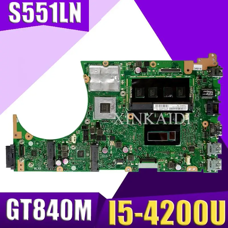 Материнская плата XinKaidi S551LN для ноутбука ASUS S551LB S551LN S551LD S551L, протестированная оригинальная материнская плата 4G ОЗУ
Материнская плата XinKaidi S551LN для ноутбука ASUS S551LB S551LN S551LD S551L, протестированная оригинальная материнская плата 4G ОЗУ