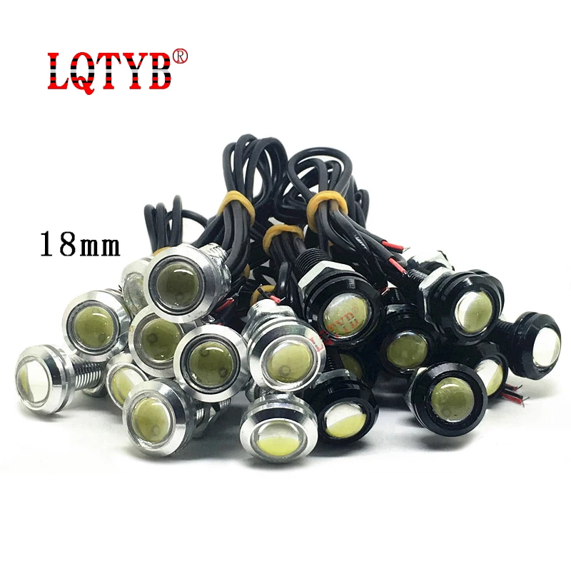 

Car led light 18MM eagle eye light 1.5W ultra-thin rogue screw counterattack reversing light, waterproof led car light