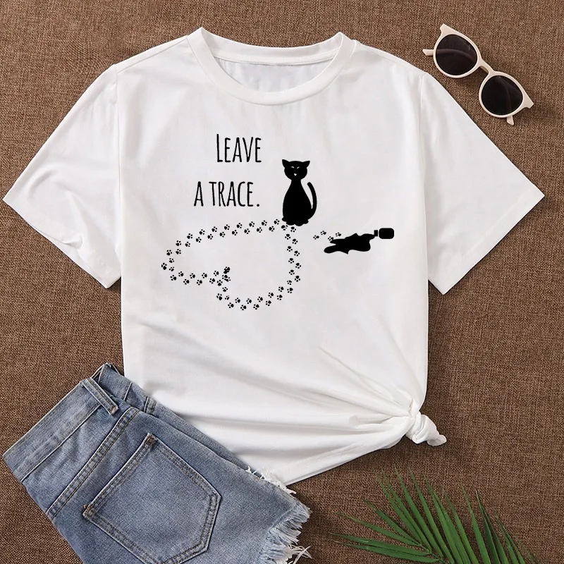 Women Casual Tees Fashion Graphic Tee Clothes Cartoon Summer Cats Print Kawaii Short Sleeve Female Tops Tshirt T-Shirt
Women Casual Tees Fashion Graphic Tee Clothes Cartoon Summer Cats Print Kawaii Short Sleeve Female Tops Tshirt T-Shirt