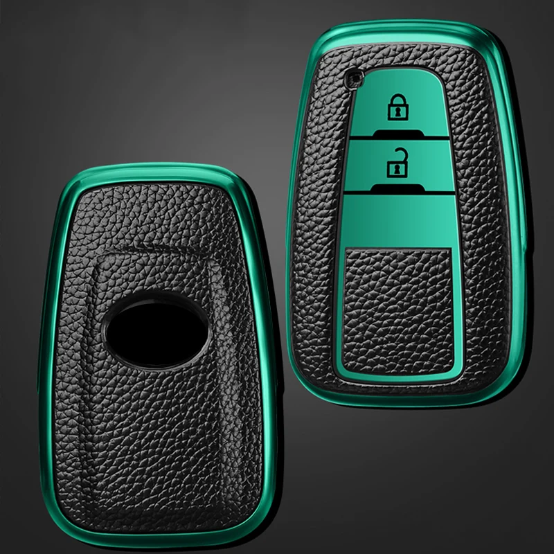 Leather TPU Car Key Cover Case for Toyota Prius Camry Corolla C-HR CHR RAV4 Prado 2018 Shell Holder Protector Accessories
Leather TPU Car Key Cover Case for Toyota Prius Camry Corolla C-HR CHR RAV4 Prado 2018 Shell Holder Protector Accessories