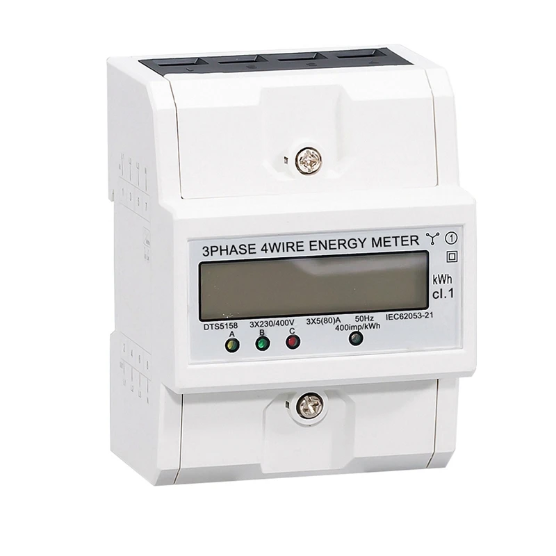 380V 80A 3 Phase 4 Wire Din Rail Electronic Watt For Power Energy Meter Wattmeter Kwh LCD Display
380V 80A 3 Phase 4 Wire Din Rail Electronic Watt For Power Energy Meter Wattmeter Kwh LCD Display