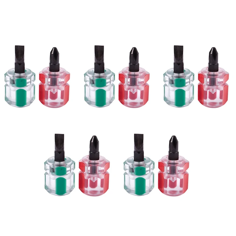 10 Pcs Flat Phillips Screwdriver Mini Screw Driver Short Small Split Repair Tools Kit Set Green+Red
10 Pcs Flat Phillips Screwdriver Mini Screw Driver Short Small Split Repair Tools Kit Set Green+Red