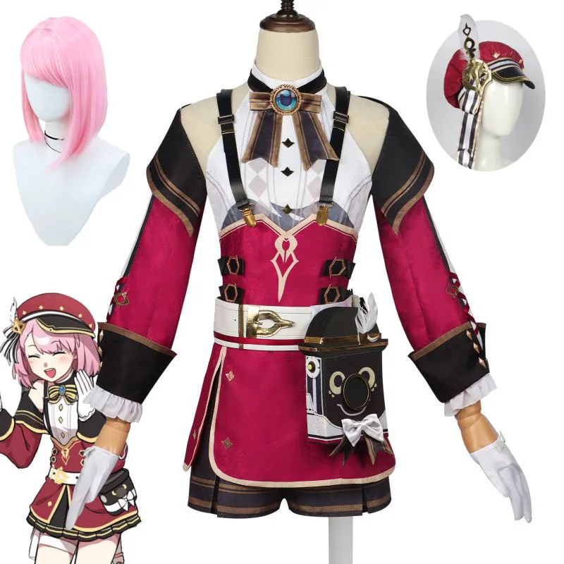 Genshin Impact Charlotte Cosplay Wig And Costume Game The Steambird Reporter Anime Clothing Halloween Party Dress Up
Genshin Impact Charlotte Cosplay Wig And Costume Game The Steambird Reporter Anime Clothing Halloween Party Dress Up