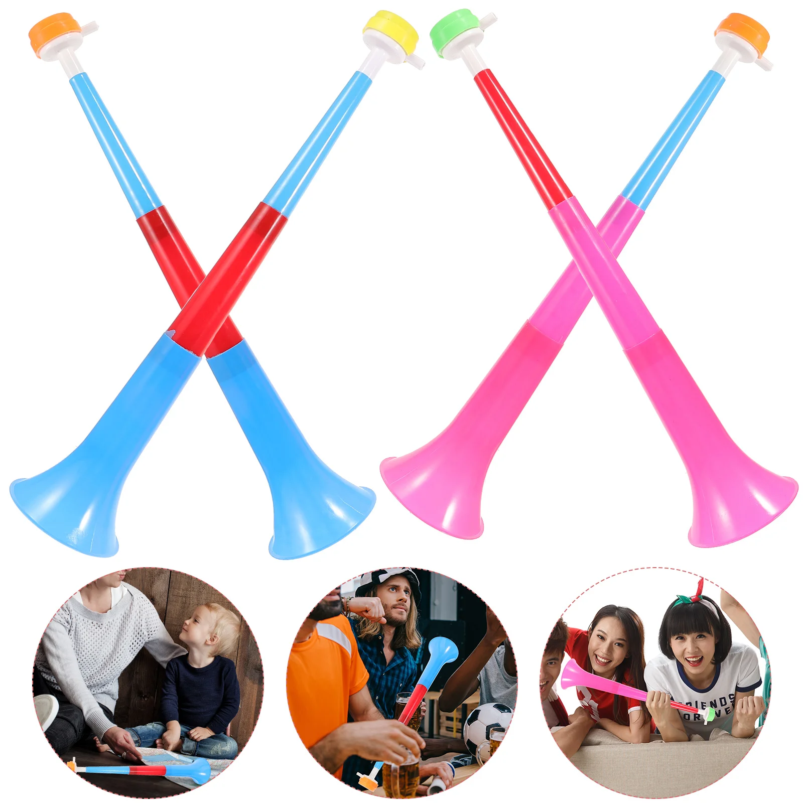 4 Pcs Horn Childrens Toys Cheering Football Game Trumpet Safety Plastic Competition
4 Pcs Horn Childrens Toys Cheering Football Game Trumpet Safety Plastic Competition