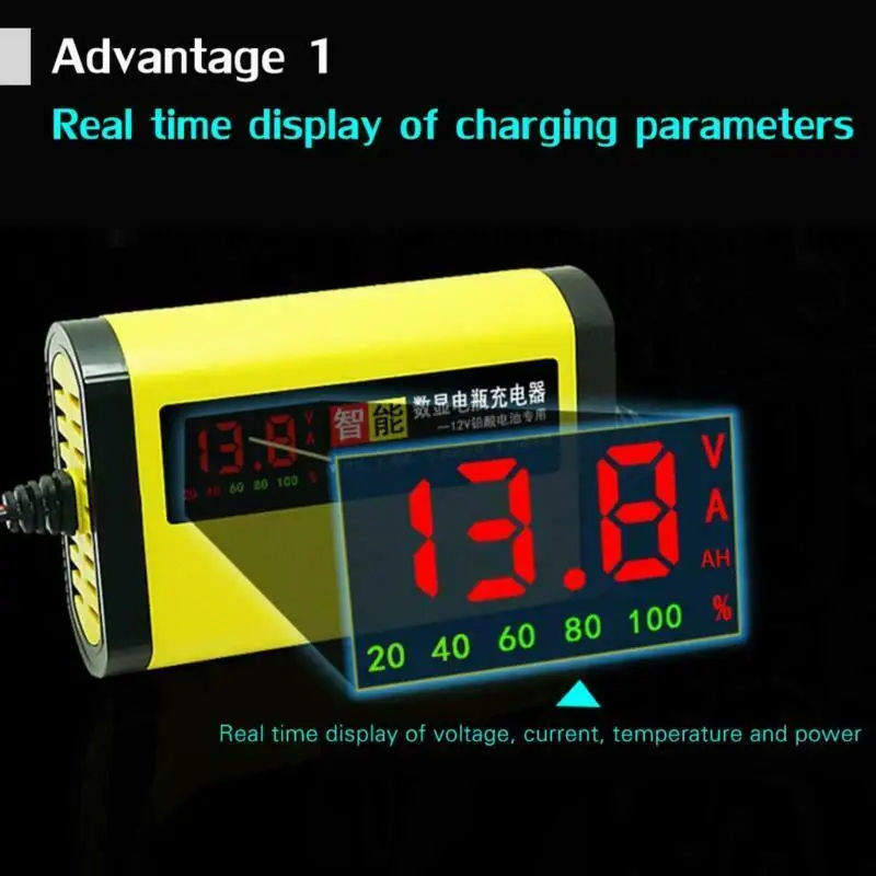 12V 2A Car Auto Battery Charger LED Display 220V 110V EU US Smart Automotive Truck Motorcycle Car Charger For 12V 12AH 14AH 20AH
12V 2A Car Auto Battery Charger LED Display 220V 110V EU US Smart Automotive Truck Motorcycle Car Charger For 12V 12AH 14AH 20AH