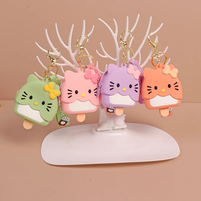 Sanrio Kawaii Coin Purse Hello Kitty Keychain Bag Ice Cream Shape Coin Wallet Cartoon Hello Kitty Plush Purse for Children Gifts
Sanrio Kawaii Coin Purse Hello Kitty Keychain Bag Ice Cream Shape Coin Wallet Cartoon Hello Kitty Plush Purse for Children Gifts