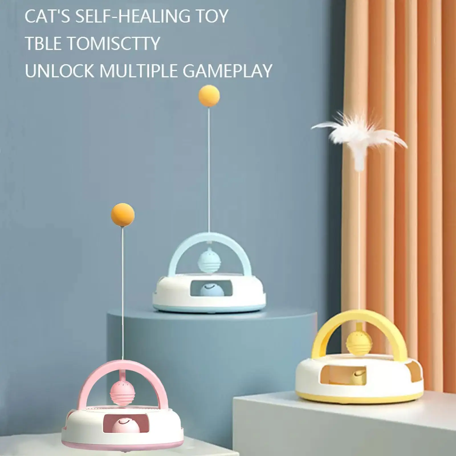 Гравитационная настольная теннисная игрушка для кошек с мятой для самостоятельной стимуляции поворотный круг для кошек товары для домашни...
Гравитационная настольная теннисная игрушка для кошек с мятой для самостоятельной стимуляции поворотный круг для кошек товары для домашни...