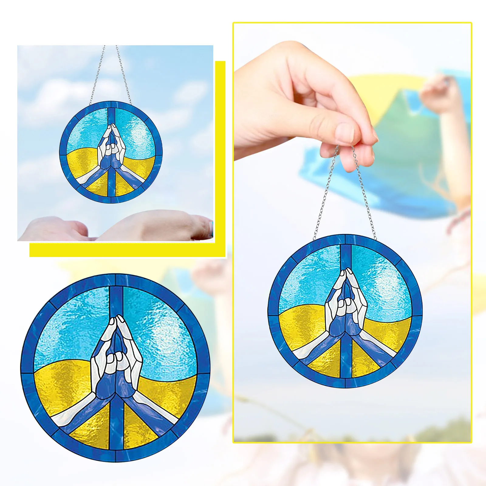 Angel Holding Flag Suncatcher Hanging Window Pendant Window Panel Hanging Sunflower Tiffany Style Decoration Gift
Angel Holding Flag Suncatcher Hanging Window Pendant Window Panel Hanging Sunflower Tiffany Style Decoration Gift
