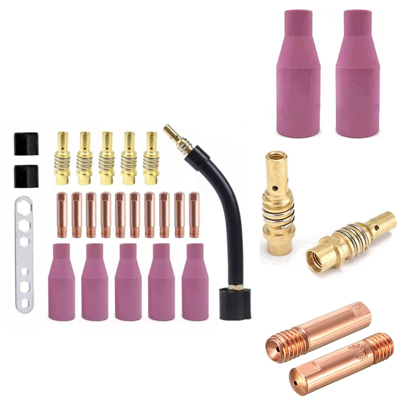 24Pcs MB15AK Welding Torch Consumables Torch Gas Ceramic Nozzle Tip For 15AK MIG Welding Torch
24Pcs MB15AK Welding Torch Consumables Torch Gas Ceramic Nozzle Tip For 15AK MIG Welding Torch