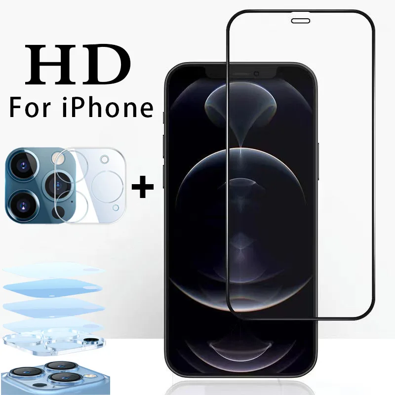 4Pcs Tempered Glass For iPhone 13 11 12 Pro Screen Protectors HD Glass Cover Film 3D For iPhone 14 Pro Max Camera Lens Protector
4Pcs Tempered Glass For iPhone 13 11 12 Pro Screen Protectors HD Glass Cover Film 3D For iPhone 14 Pro Max Camera Lens Protector