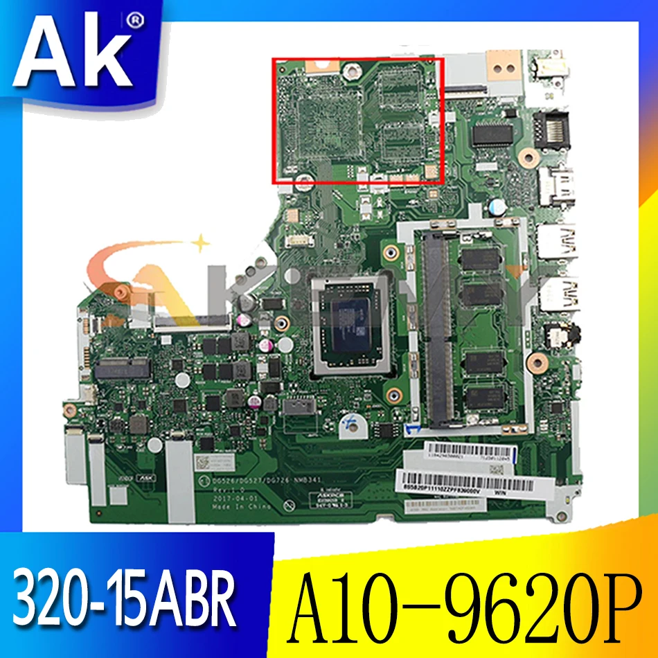 For Lenovo IdeaPad 320-15ABR laptop motherboard NMB341 / NM-B341 motherboard with CPU A10-9620P -RAM 4G 100% test work
For Lenovo IdeaPad 320-15ABR laptop motherboard NMB341 / NM-B341 motherboard with CPU A10-9620P -RAM 4G 100% test work