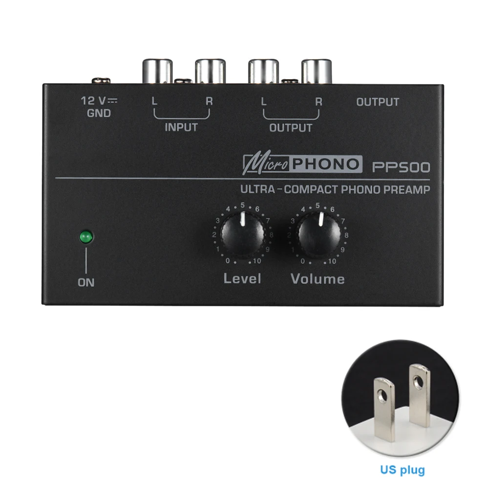 PP500 Volume Controls Interface Electronic Metal Phono Preamp Portable Home Preamplifier Ultra Compact Turntable Stereo Audio
PP500 Volume Controls Interface Electronic Metal Phono Preamp Portable Home Preamplifier Ultra Compact Turntable Stereo Audio