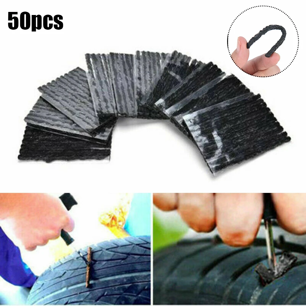 50Pcs Vacuum Tire Tire Repair Strip Black 100mmx3.5mm Tire Repair Beef Tendon Car And Motorcycle Quick Tire Repair Tool
50Pcs Vacuum Tire Tire Repair Strip Black 100mmx3.5mm Tire Repair Beef Tendon Car And Motorcycle Quick Tire Repair Tool