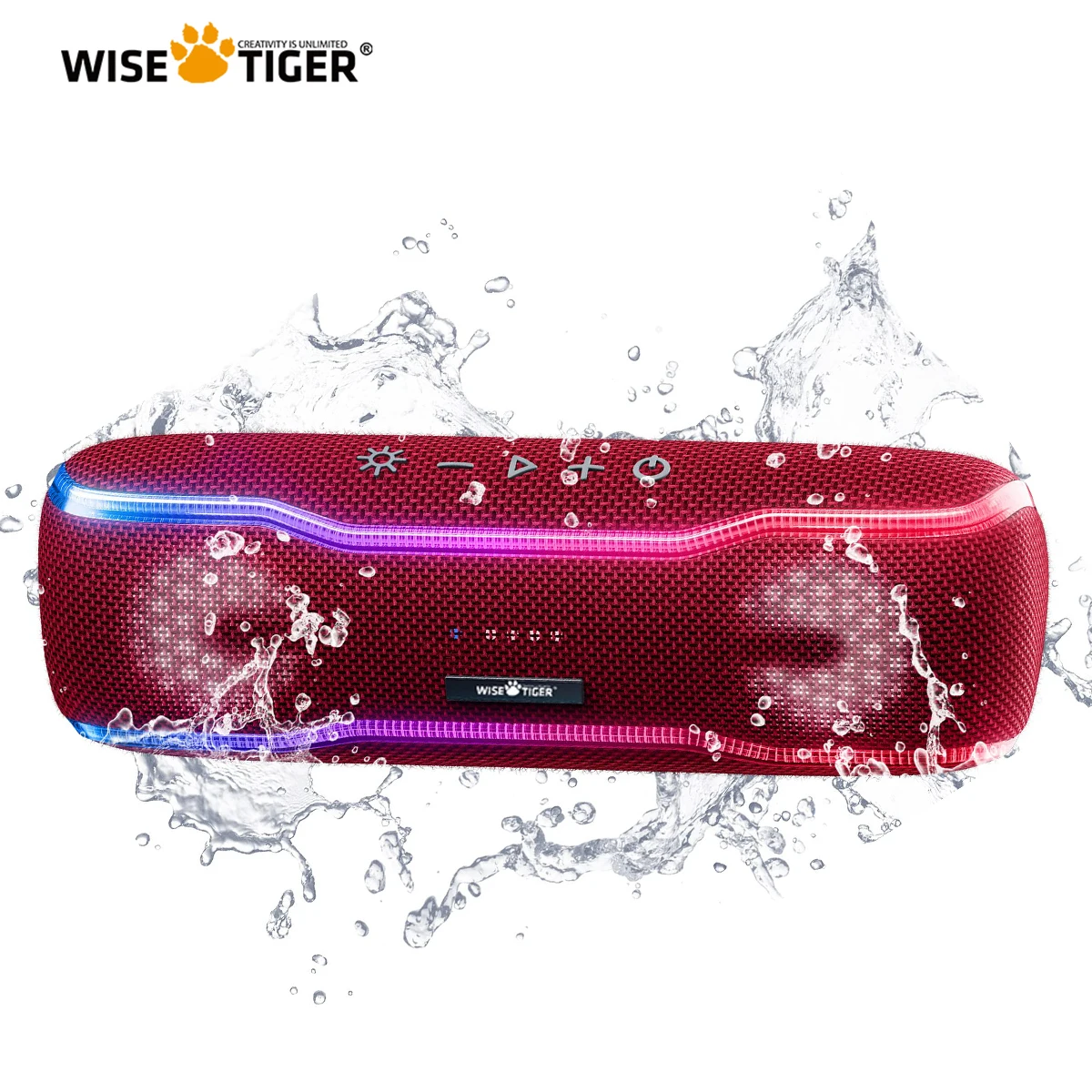 WISE TIGER Portable Bluetooth Speaker IPX7 Waterproof Speaker True Wireless Stereo Surround Sound Box with colorful lights
WISE TIGER Portable Bluetooth Speaker IPX7 Waterproof Speaker True Wireless Stereo Surround Sound Box with colorful lights