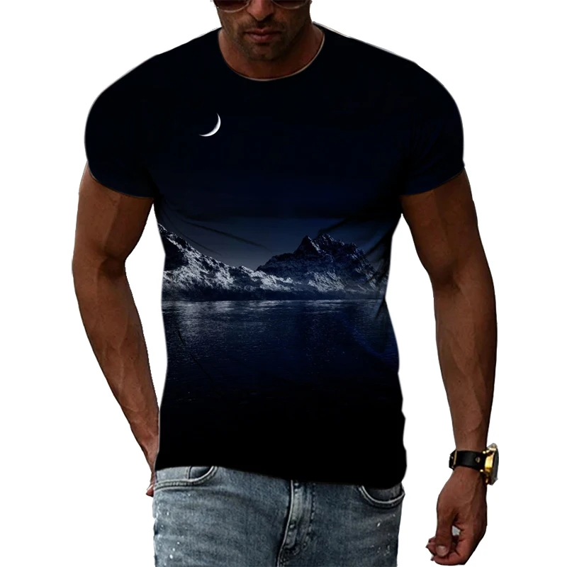 Trend landscape Natural Scenery pattern Men T-Shirts Casual 3D Print Hip Hop Harajuku Personality Round Neck Short Sleeve Top
Trend landscape Natural Scenery pattern Men T-Shirts Casual 3D Print Hip Hop Harajuku Personality Round Neck Short Sleeve Top