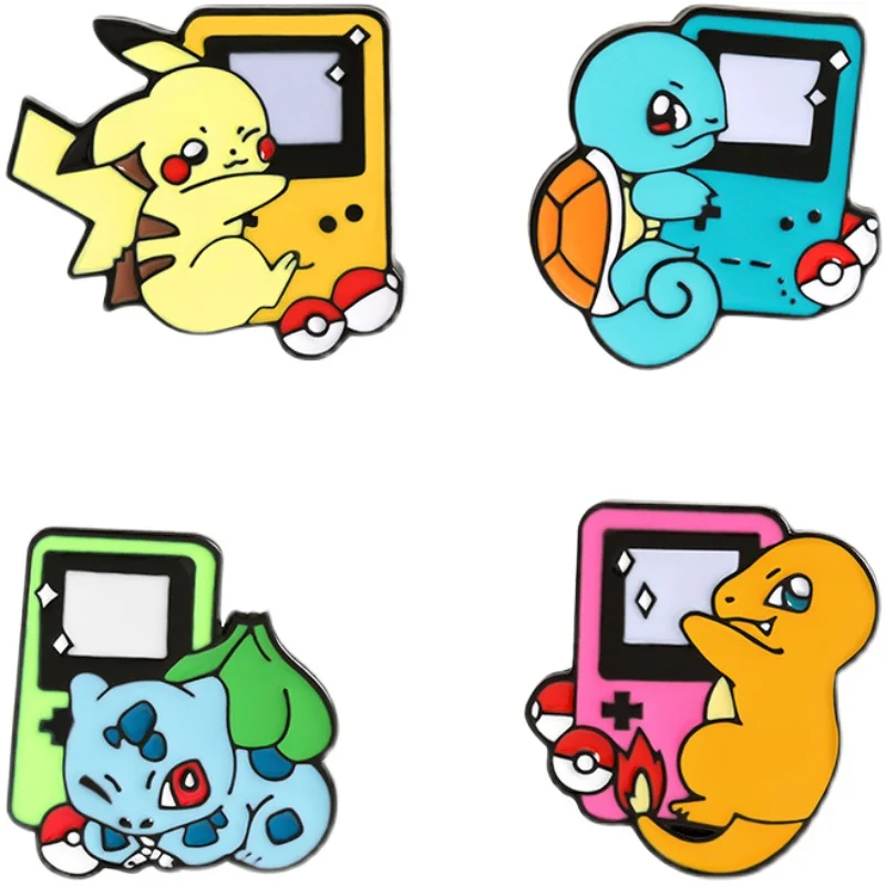 Pokemon Game Console Brooch Pokemon Pikachu Charmander Bulbasaur Metal Badge School Bag Decoration Figure Toys
Pokemon Game Console Brooch Pokemon Pikachu Charmander Bulbasaur Metal Badge School Bag Decoration Figure Toys