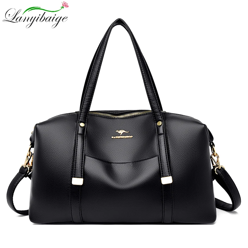 

Quality Women's Leather Top Handle Bags Female Shoulder Sac Tote Shopper Bag Bolsa Feminina Luxury Designer Handbags for Woman