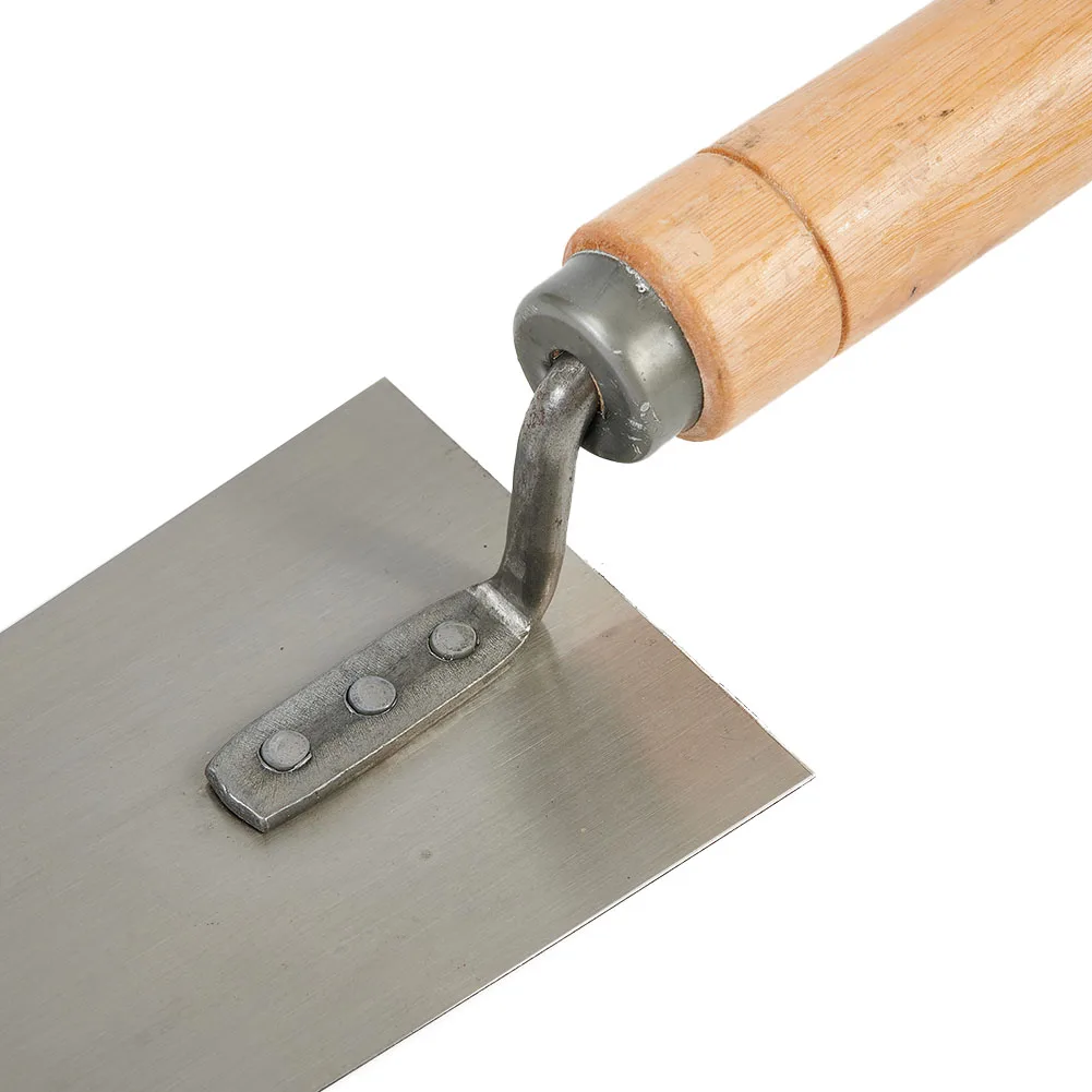 Heavy Duty Bricklaying and Plastering Trowel with Rustproof Stainless Steel Body and Comfortable Wooden Handle
Heavy Duty Bricklaying and Plastering Trowel with Rustproof Stainless Steel Body and Comfortable Wooden Handle