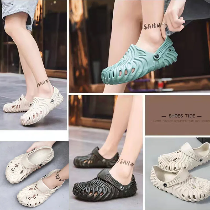 New Designer Fingerprint Hole Slippers Shoes Casual Beach Hollow Sandals Shoes Men's Sandals Garden Clogs Crock Shoes Luxury
New Designer Fingerprint Hole Slippers Shoes Casual Beach Hollow Sandals Shoes Men's Sandals Garden Clogs Crock Shoes Luxury