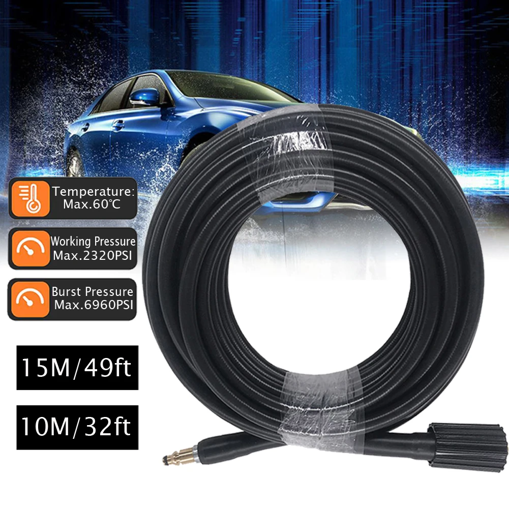 10m/15m High Pressure Water Cleaning Hose Pipe Cord Pressure Washer Hose Car washer Water Hose for Nilfisk STIHL Gerni HUSQVARNA
10m/15m High Pressure Water Cleaning Hose Pipe Cord Pressure Washer Hose Car washer Water Hose for Nilfisk STIHL Gerni HUSQVARNA