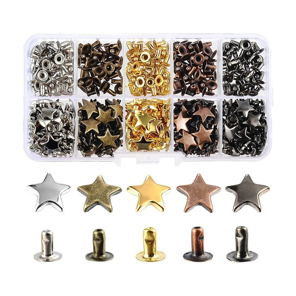 

200carton Versatile And Durable Star Single Sided Rivet - Fashion And Home D cor With Accessories Are Easy To Carry