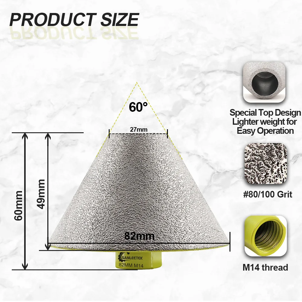 SANLEETEK Сверла для снятия фаски 20/35/50/82 мм для увеличения существенных отверстий из керамического фарфора, гранита, мрамора
SANLEETEK Сверла для снятия фаски 20/35/50/82 мм для увеличения существенных отверстий из керамического фарфора, гранита, мрамора