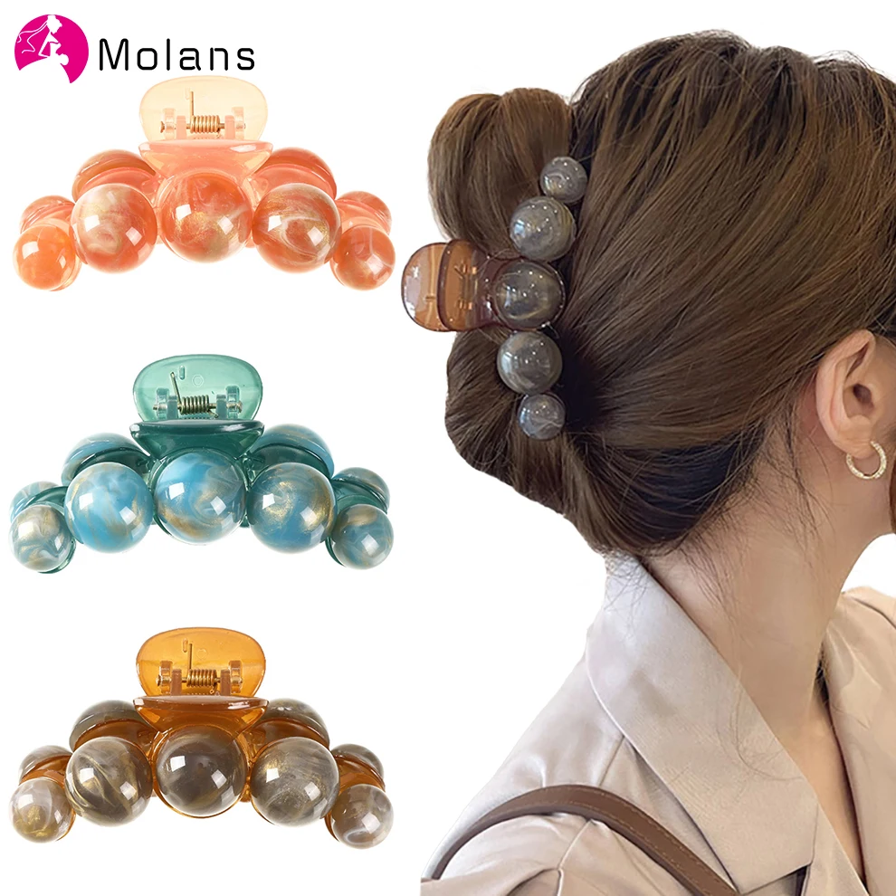Molans Solid Color Hair Claws Elegant Clear Acrylic Hair Clips Hairpins Barrettes Headwear For Women Girls Hair Accessories
Molans Solid Color Hair Claws Elegant Clear Acrylic Hair Clips Hairpins Barrettes Headwear For Women Girls Hair Accessories