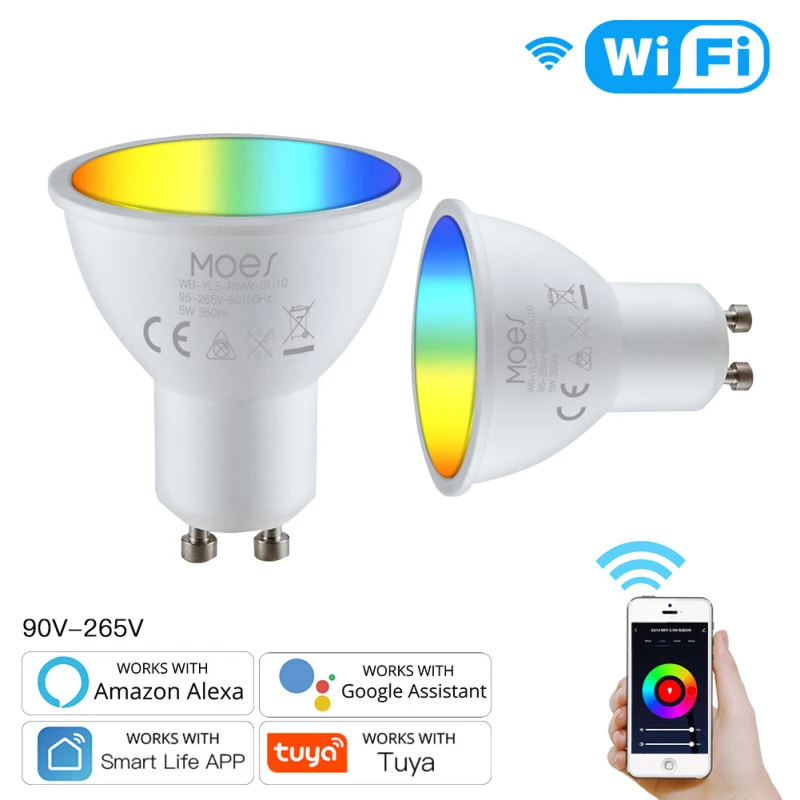Умсветильник лампа GU10 RGB + CW 2800-6200K с поддержкой Wi-Fi и дистанционным управлением
Умсветильник лампа GU10 RGB + CW 2800-6200K с поддержкой Wi-Fi и дистанционным управлением