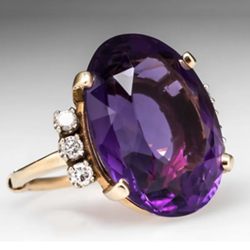 Elegant Ladies Big Oval Crystal Wedding Engagement Ring for Women Inlaid White Rhinestone Zircon Party Fashion Jewelry
Elegant Ladies Big Oval Crystal Wedding Engagement Ring for Women Inlaid White Rhinestone Zircon Party Fashion Jewelry