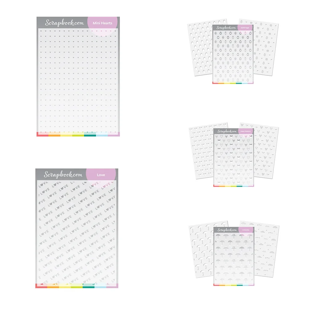 Newest Layered Set Mini Hearts Grid Umbrellas Easter Eggs Love Patterns Drawing Stencils Diy Scrapbook Greeting Card Paper Molds
Newest Layered Set Mini Hearts Grid Umbrellas Easter Eggs Love Patterns Drawing Stencils Diy Scrapbook Greeting Card Paper Molds