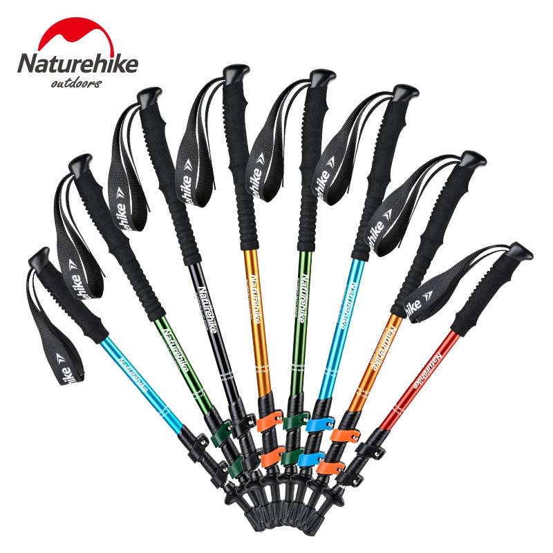 

Naturehike Trekking Poles Aluminum Alloy Hiking Stick Three Section Climbing Trekking Stick Walking Poles Nordic Walking Sticks