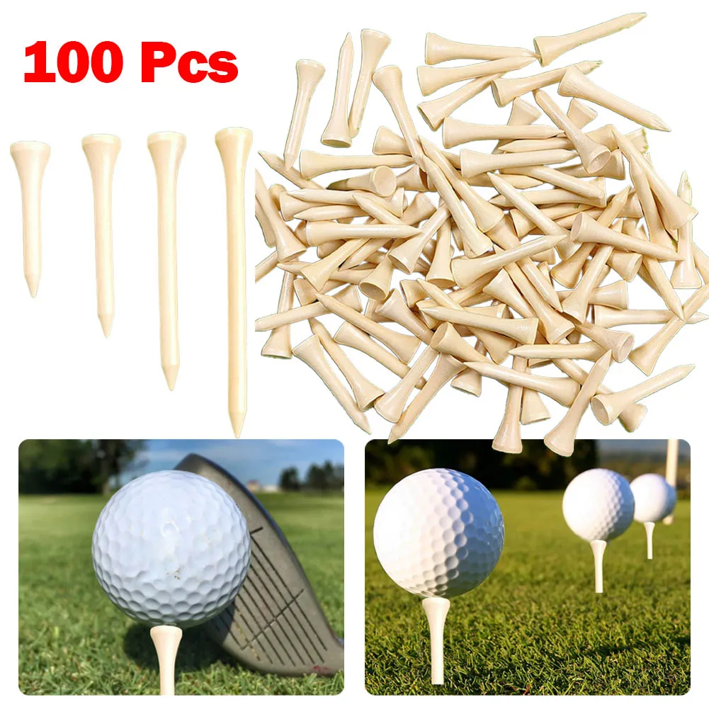 100 Count Golf Tees Bamboo Tee Golf Balls Holders 4 Sizes 42/54/70/83mm Available Strong Wooden Tees Sports Training Accessories
100 Count Golf Tees Bamboo Tee Golf Balls Holders 4 Sizes 42/54/70/83mm Available Strong Wooden Tees Sports Training Accessories