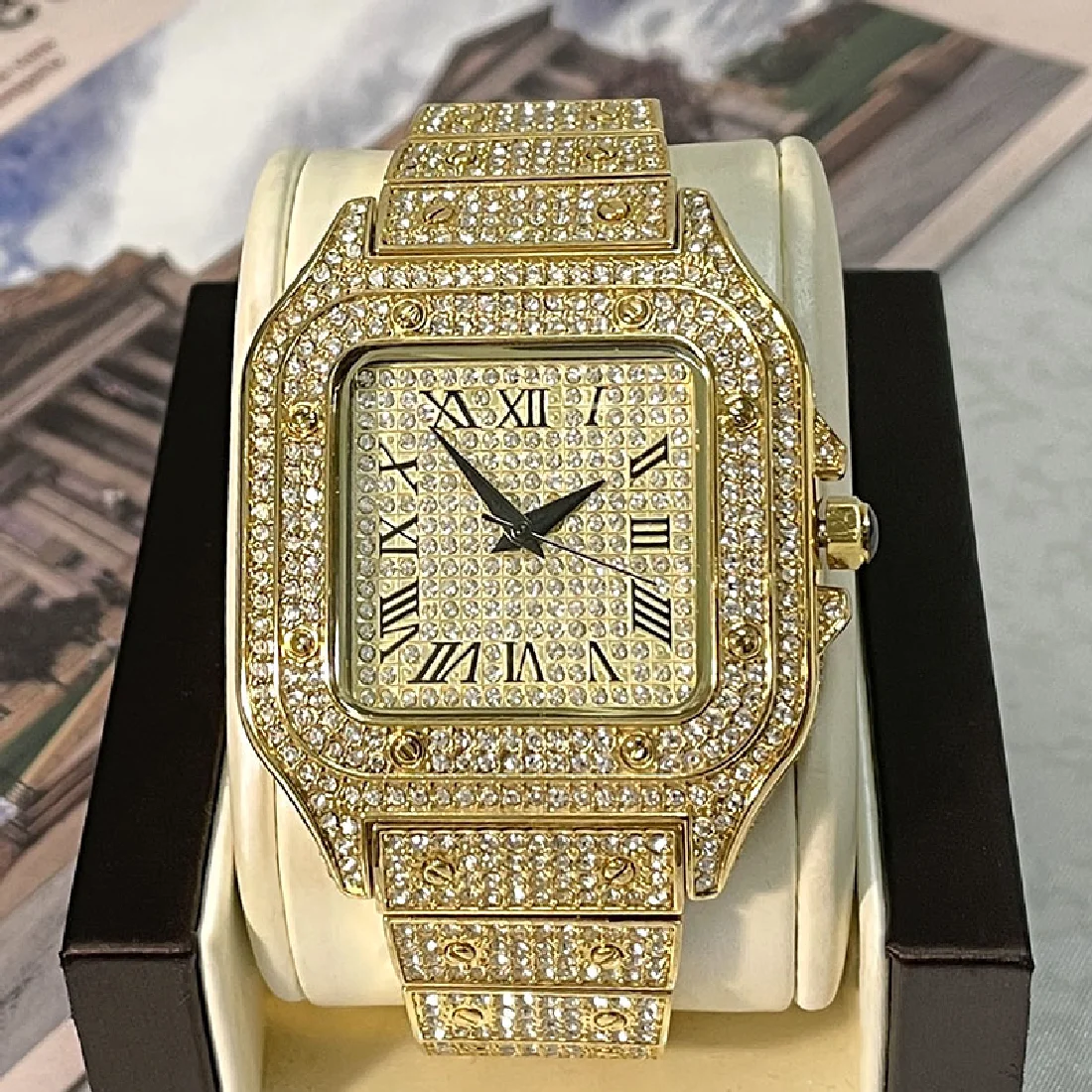 2022 Fashion MISSFOX Hip Hop Square Watch For Men Luxury 18K Gold Waterproof Watches Full Diamond AAA Clock Male Relogio Masculi
2022 Fashion MISSFOX Hip Hop Square Watch For Men Luxury 18K Gold Waterproof Watches Full Diamond AAA Clock Male Relogio Masculi