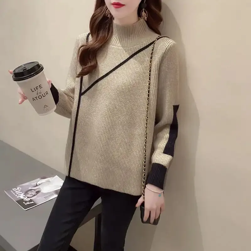2022 New Autumn Winter Turtleneck Long Sleeve Sweater Knitted Slim Sweaters Women Casual Pullovers Women's Sweaters Pull Femme 
2022 New Autumn Winter Turtleneck Long Sleeve Sweater Knitted Slim Sweaters Women Casual Pullovers Women's Sweaters Pull Femme