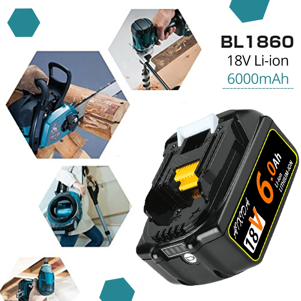 6000 мАч для makita 18 в аккумулятор перезаряжаемые батареи BL1860 литий-ионная батарея BL1840 BL1850 BL1830 BL1860B LXT 400 L70
6000 мАч для makita 18 в аккумулятор перезаряжаемые батареи BL1860 литий-ионная батарея BL1840 BL1850 BL1830 BL1860B LXT 400 L70