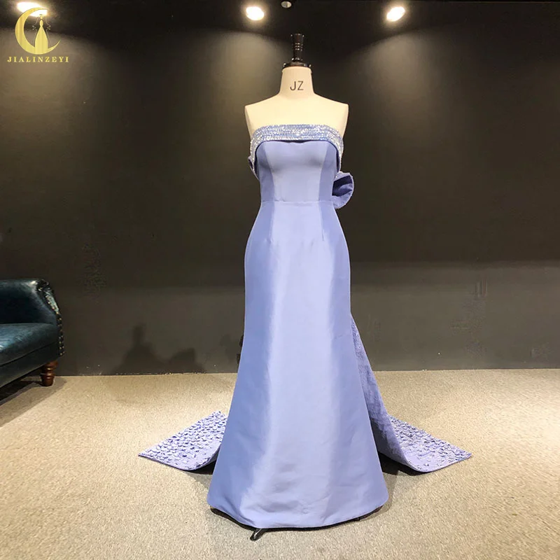2946 Real Strapless Purple Bow Beaded Mermaid robe de soirée femme vestidos de gala evening dresses فساتين السهرة Prom Dresses
2946 Real Strapless Purple Bow Beaded Mermaid robe de soirée femme vestidos de gala evening dresses فساتين السهرة Prom Dresses