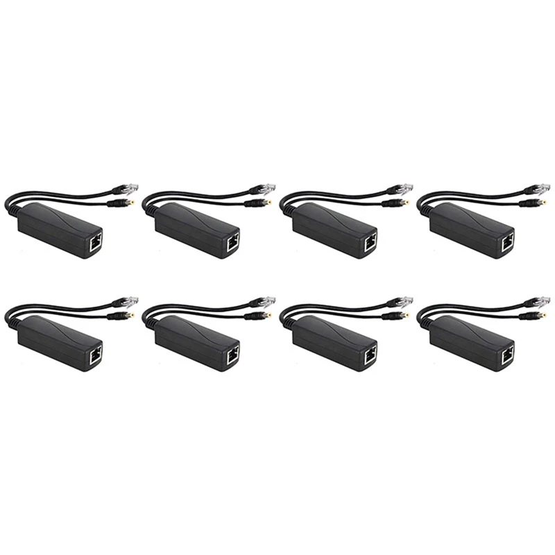 8 Pieces Of Power Supply 12V POE SPLITTER Adapter Injector 10/100 Mbps DC 12V Output, In Line With IEEE 802.3 AF
8 Pieces Of Power Supply 12V POE SPLITTER Adapter Injector 10/100 Mbps DC 12V Output, In Line With IEEE 802.3 AF